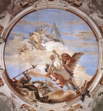 Palacio Labia Belerofonte sobre Pegaso Giovanni Battista Tiepolo Pinturas al óleo